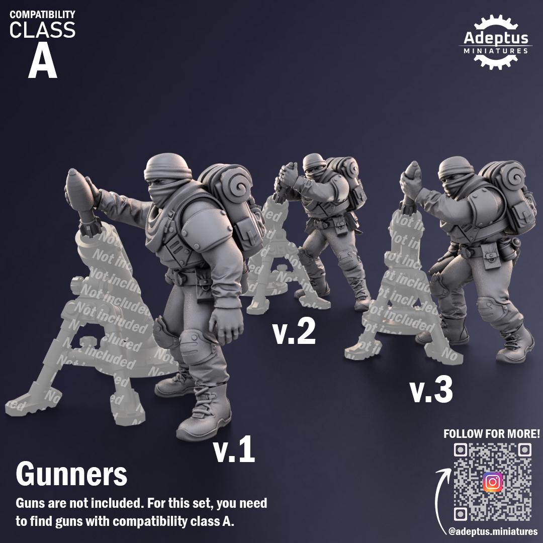 Adeptus Miniatures Sandshroud Battalion Heavy Weapons Teams x3 (Custom Order) - product image 6 of 8