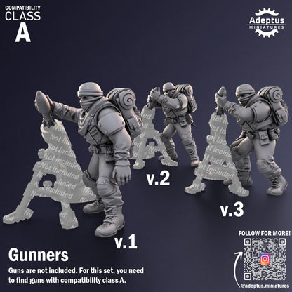 Adeptus Miniatures Sandshroud Battalion Heavy Weapons Teams x3 (Custom Order) - product image 6 of 8
