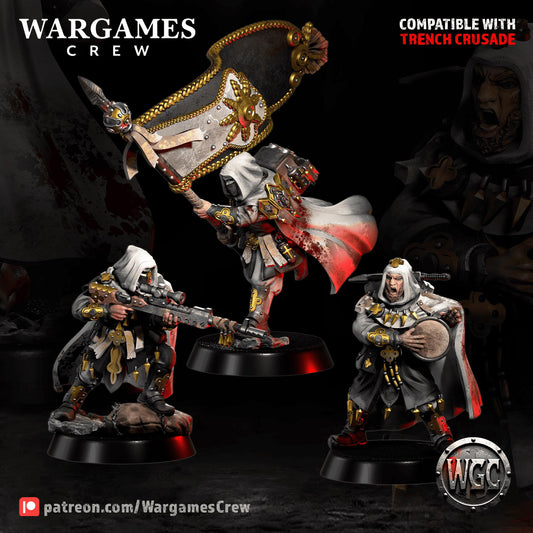 Wargames Crew Abyssinian Colonial Phalanx Regulars Сommand - Trench  Compatible (Custom Order) - product image 1 of 7