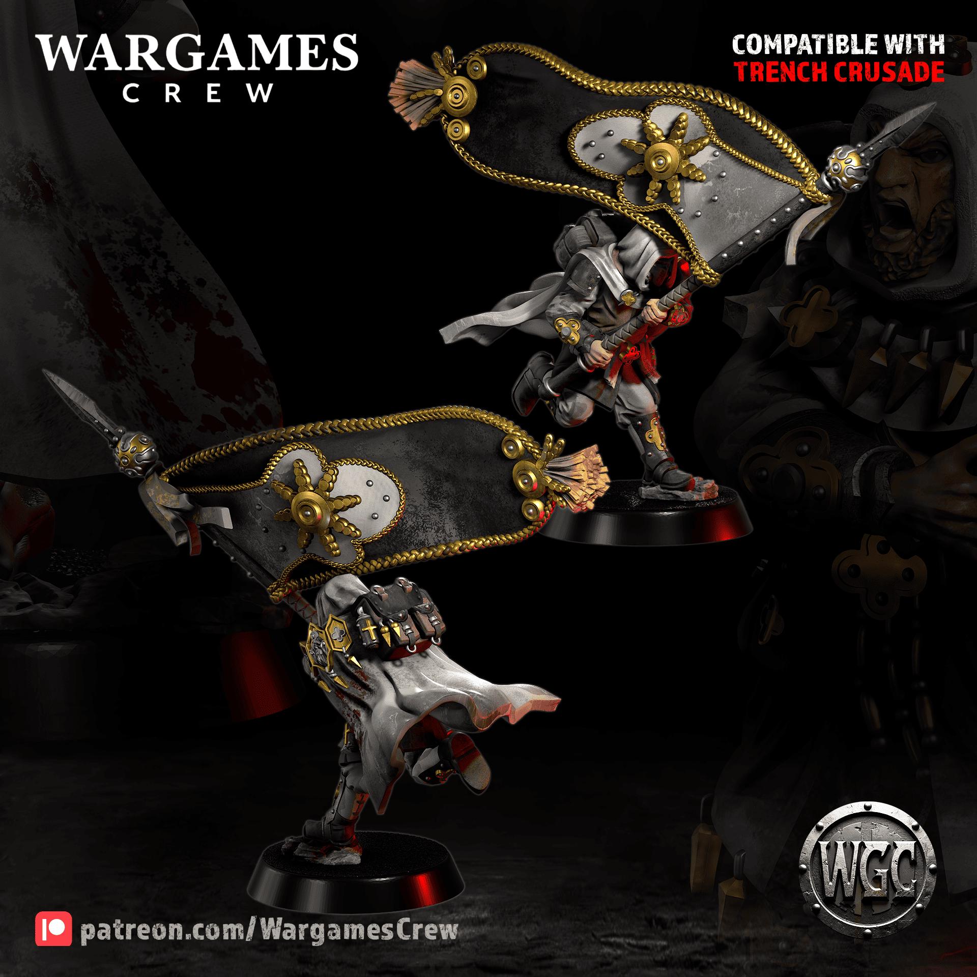 Wargames Crew Abyssinian Colonial Phalanx Regulars Сommand - Trench  Compatible (Custom Order) - product image 2 of 7