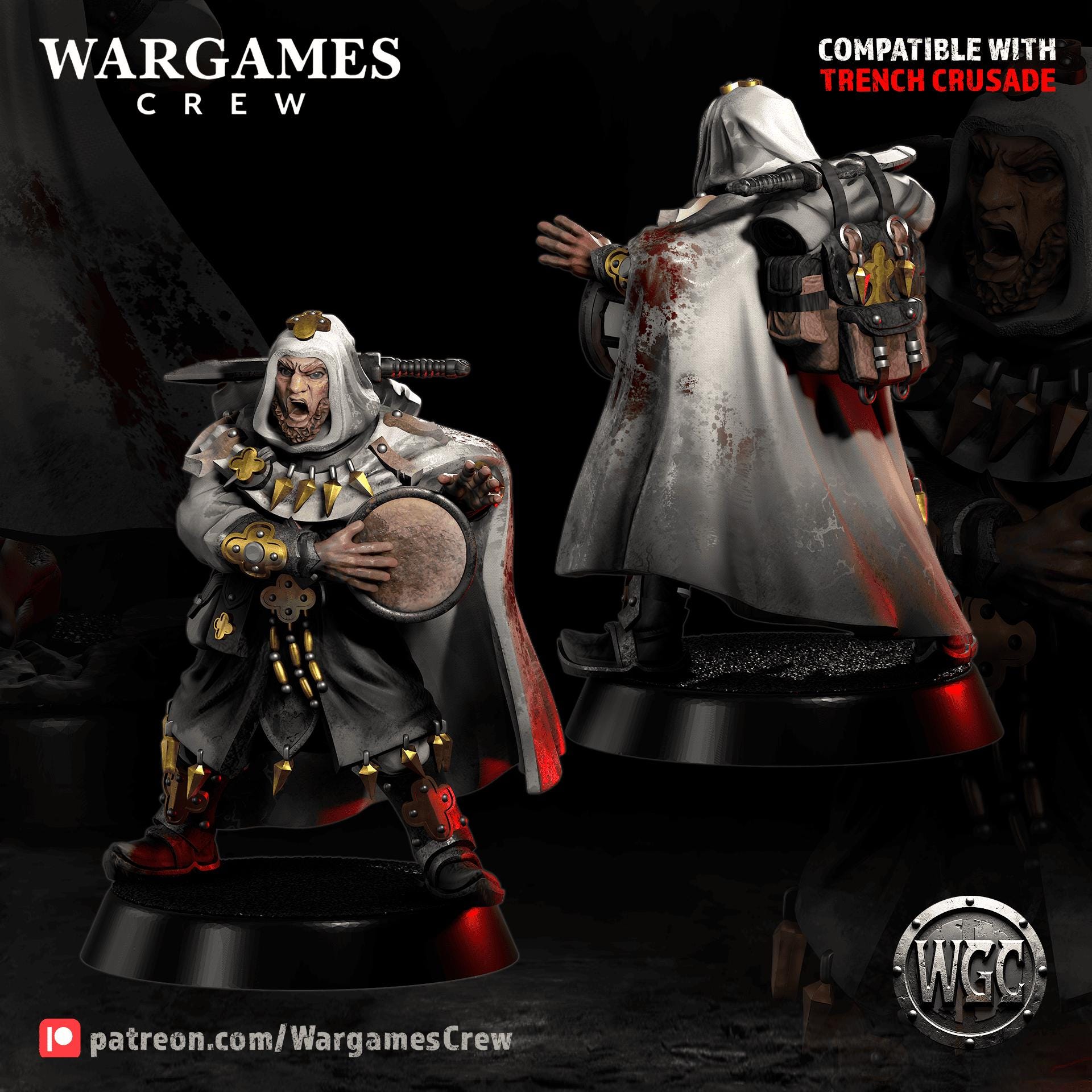 Wargames Crew Abyssinian Colonial Phalanx Regulars Сommand - Trench  Compatible (Custom Order) - product image 3 of 7