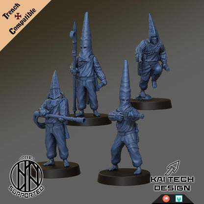 Kaitech Pilgrims Soldiers x4 - Trench  Compatible (Custom Order) - product image 1 of 3