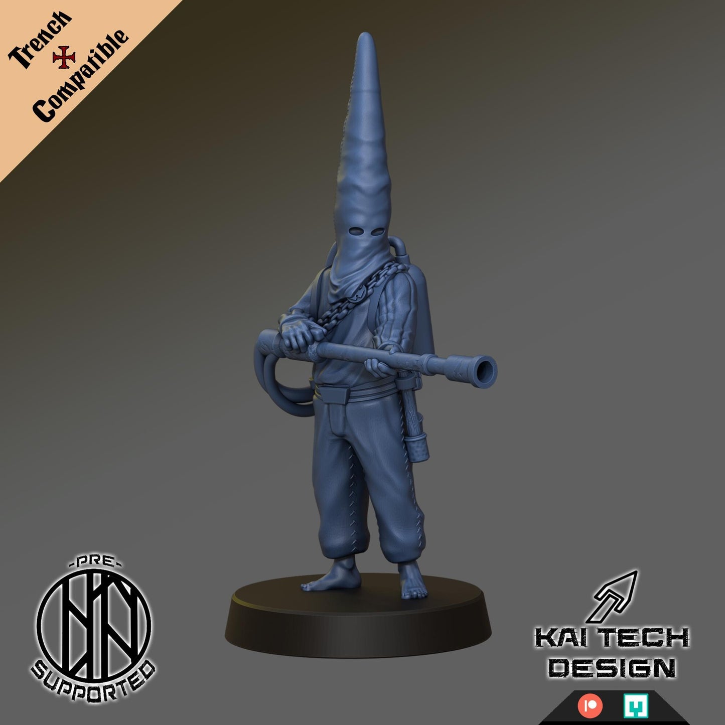 Kaitech Pilgrims Soldiers Monopose x6 - Trench  Compatible (Custom Order) - product image 7 of 7
