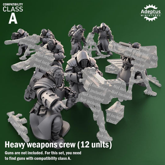 Adeptus Miniatures Crusaders Covenant Heavy Weapons Teams x3 (Custom Order) - product image 1 of 8