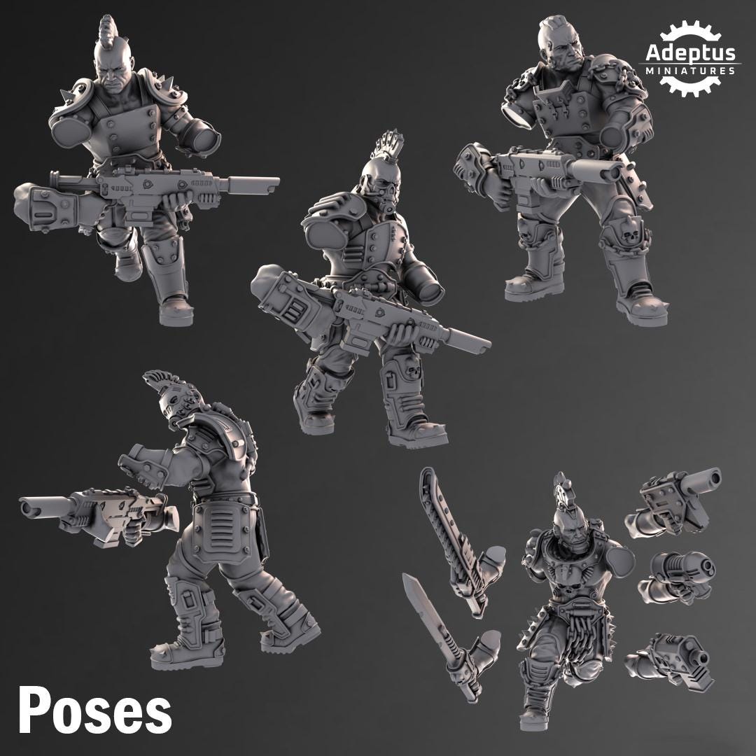Adeptus Miniatures Thugs. Voliars (Custom Order) - product image 3 of 3