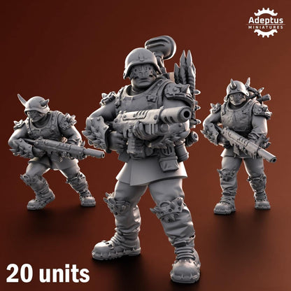 Adeptus Miniatures Twisted Horde. Renegades and Heretics Infantry Squad (Custom Order) - product image 1 of 10