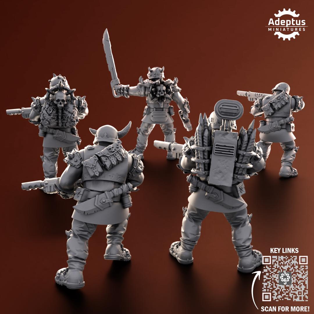 Adeptus Miniatures Twisted Horde. Renegades and Heretics Infantry Squad (Custom Order) - product image 5 of 10