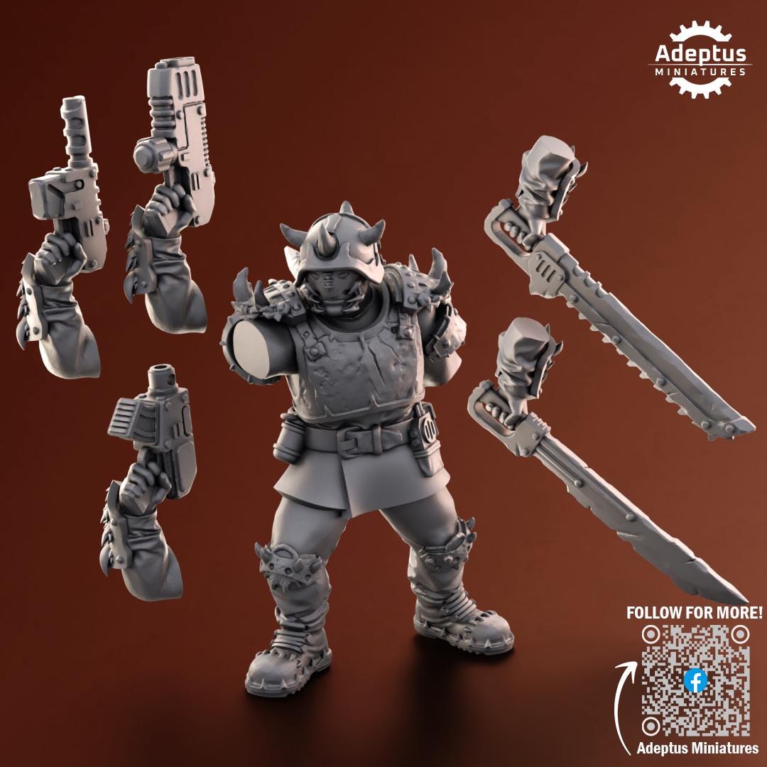 Adeptus Miniatures Twisted Horde. Renegades and Heretics Command Squad (Custom Order) - product image 6 of 8