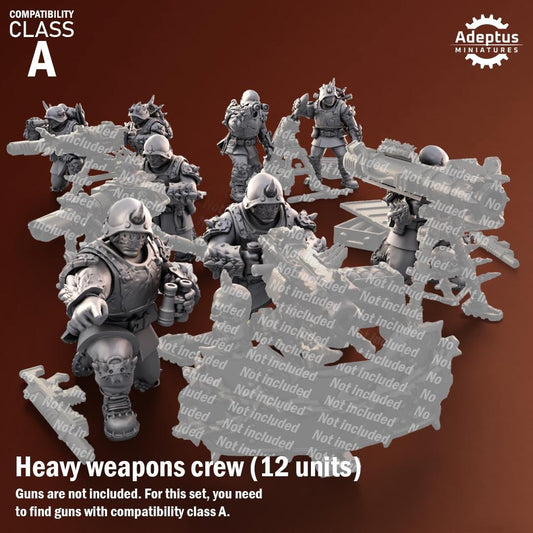 Adeptus Miniatures Twisted Horde. Renegades and Heretics Heavy Weapons Teams x3 (Custom Order) - product image 1 of 8