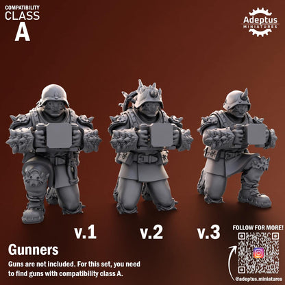 Adeptus Miniatures Twisted Horde. Renegades and Heretics Heavy Weapons Teams x3 (Custom Order) - product image 3 of 8