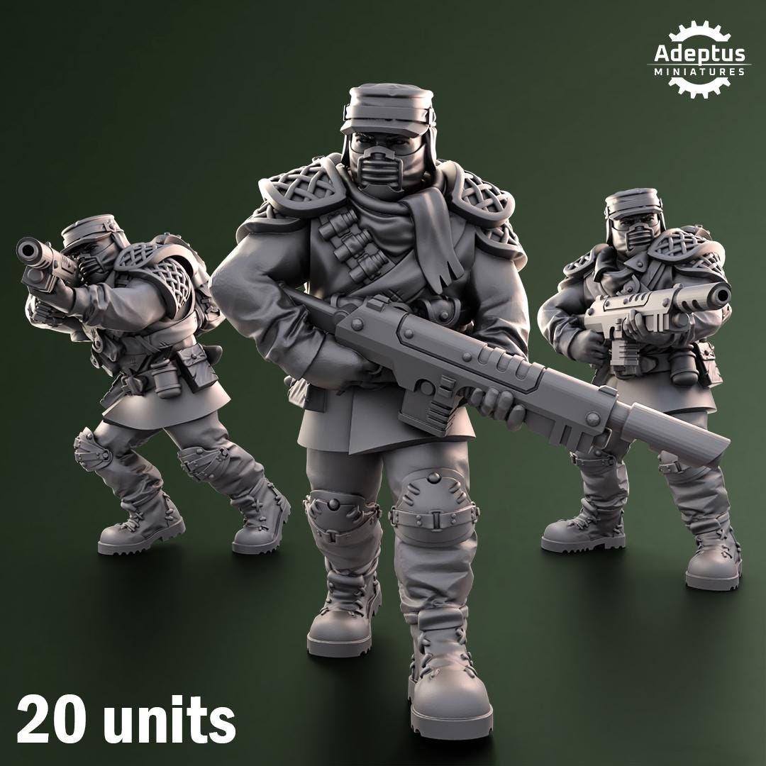 Adeptus Miniatures Sunscorch Regiment Infantry Squad (Custom Order) - product image 1 of 6