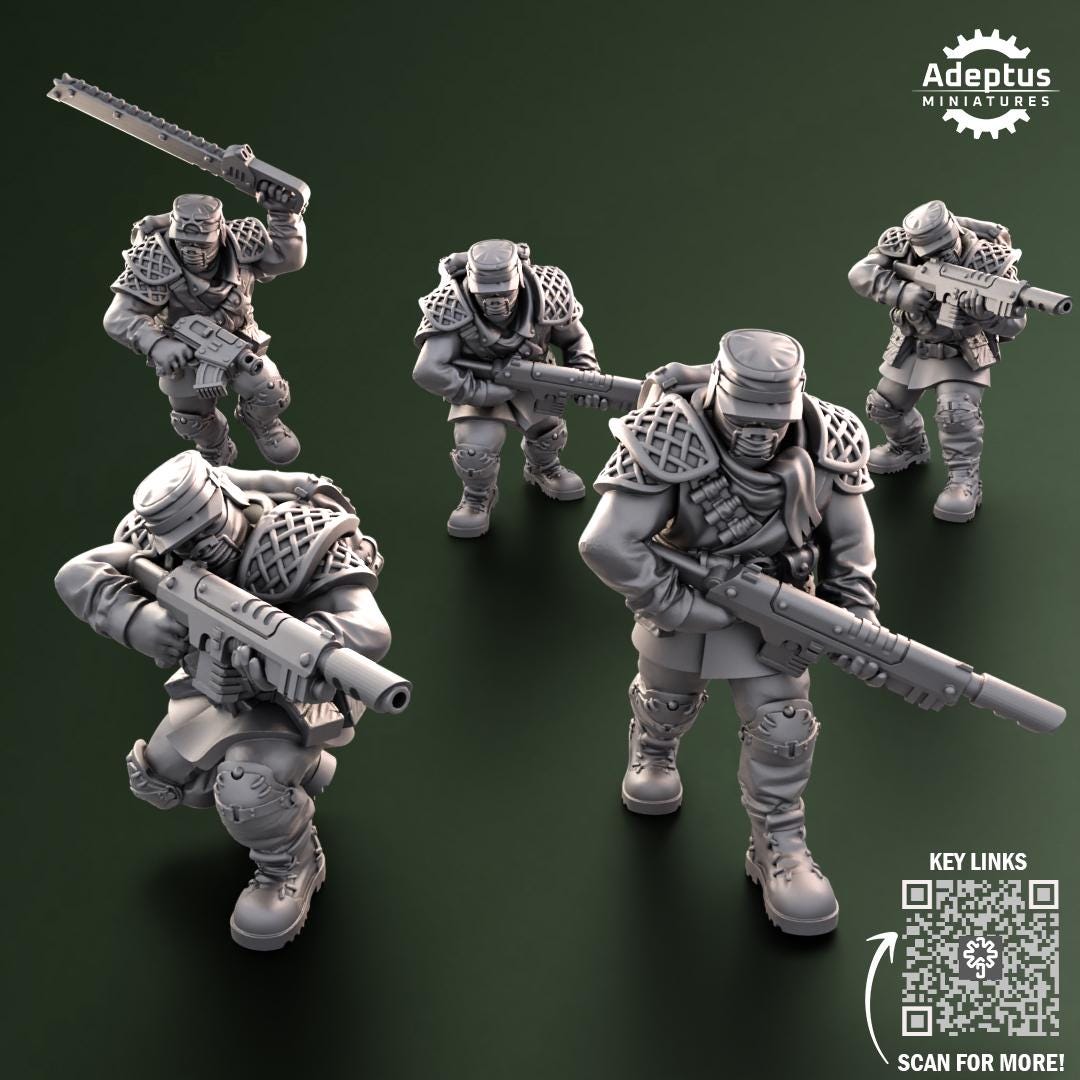 Adeptus Miniatures Sunscorch Regiment Infantry Squad (Custom Order) - product image 5 of 6