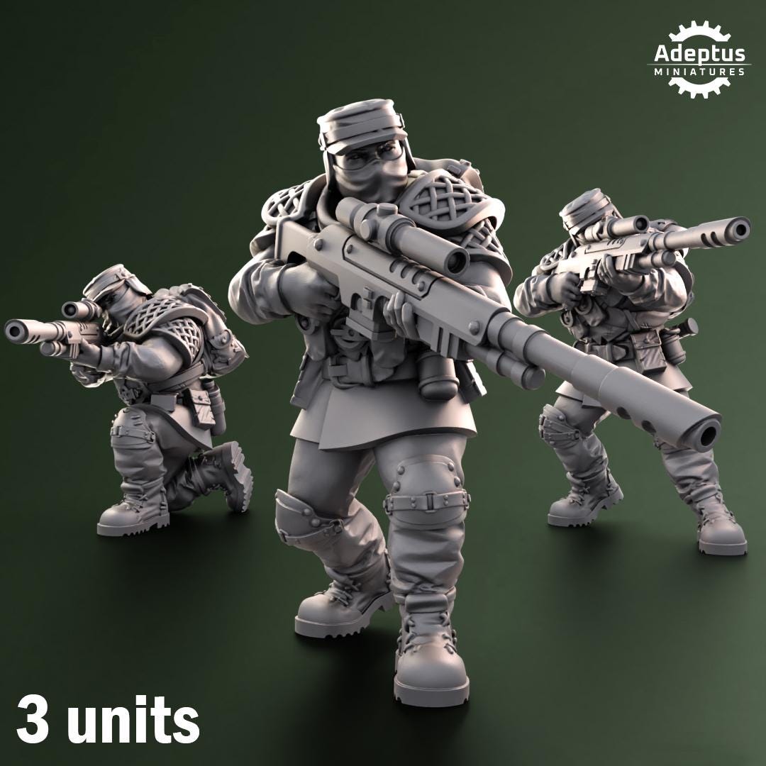 Adeptus Miniatures Sunscorch Regiment Snipers (Custom Order) - product image 1 of 5