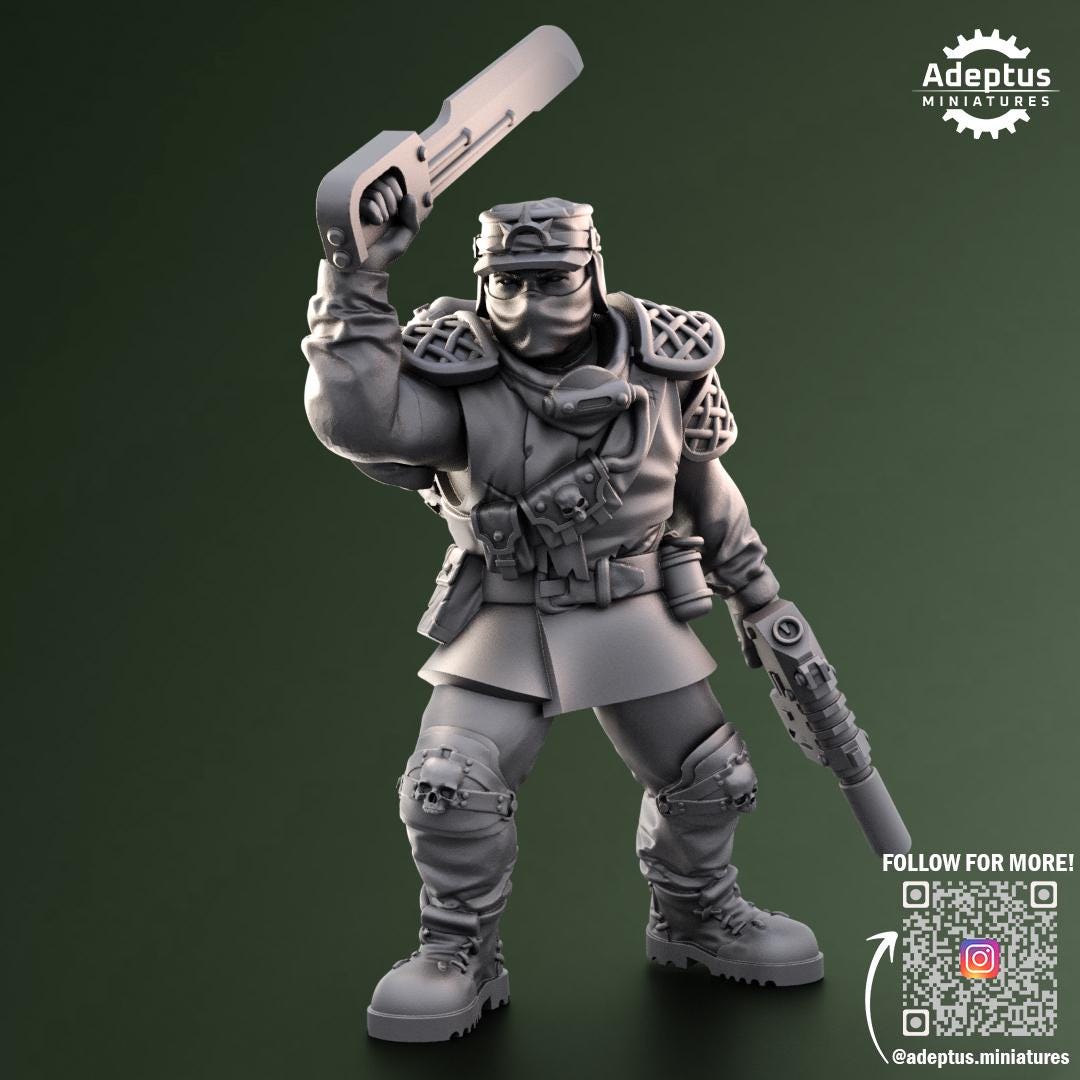 Adeptus Miniatures Sunscorch Regiment Command Squad (Custom Order) - product image 6 of 9
