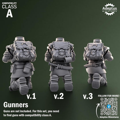 Adeptus Miniatures Sunscorch Regiment Heavy Weapons Teams x3 (Custom Order) - product image 4 of 8
