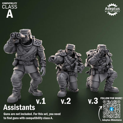 Adeptus Miniatures Sunscorch Regiment Heavy Weapons Teams x3 (Custom Order) - product image 7 of 8