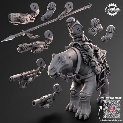 Adeptus Miniatures Khaleeth Regiment Ironhide Riders (Custom Order) - product image 4 of 5