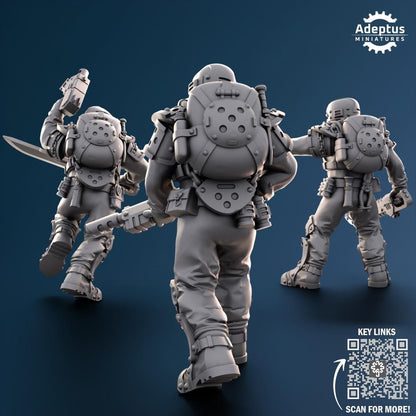 Adeptus Miniatures Greyplate Troops Infantry Squad (Custom Order) - product image 2 of 7
