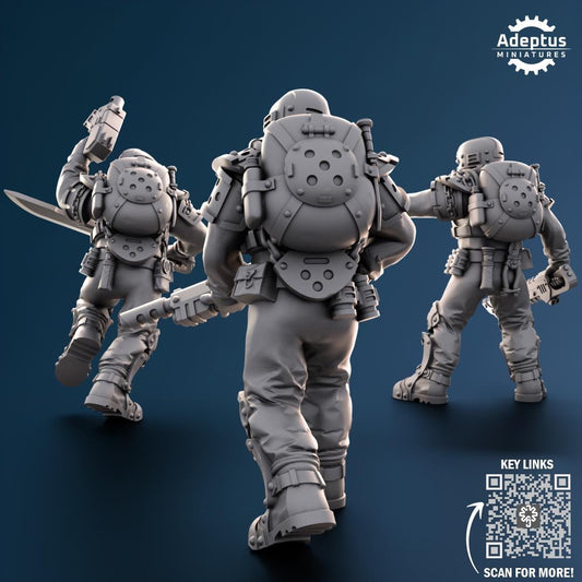 Adeptus Miniatures Greyplate Troops Infantry Squad (Custom Order) - product image 2 of 7