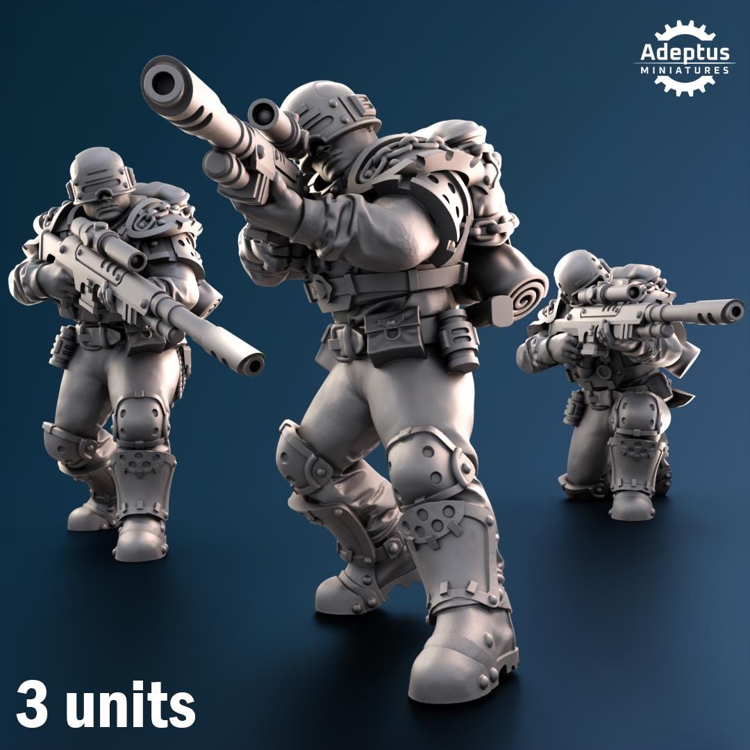 Adeptus Miniatures Greyplate Troops Snipers (Custom Order) - product image 1 of 5