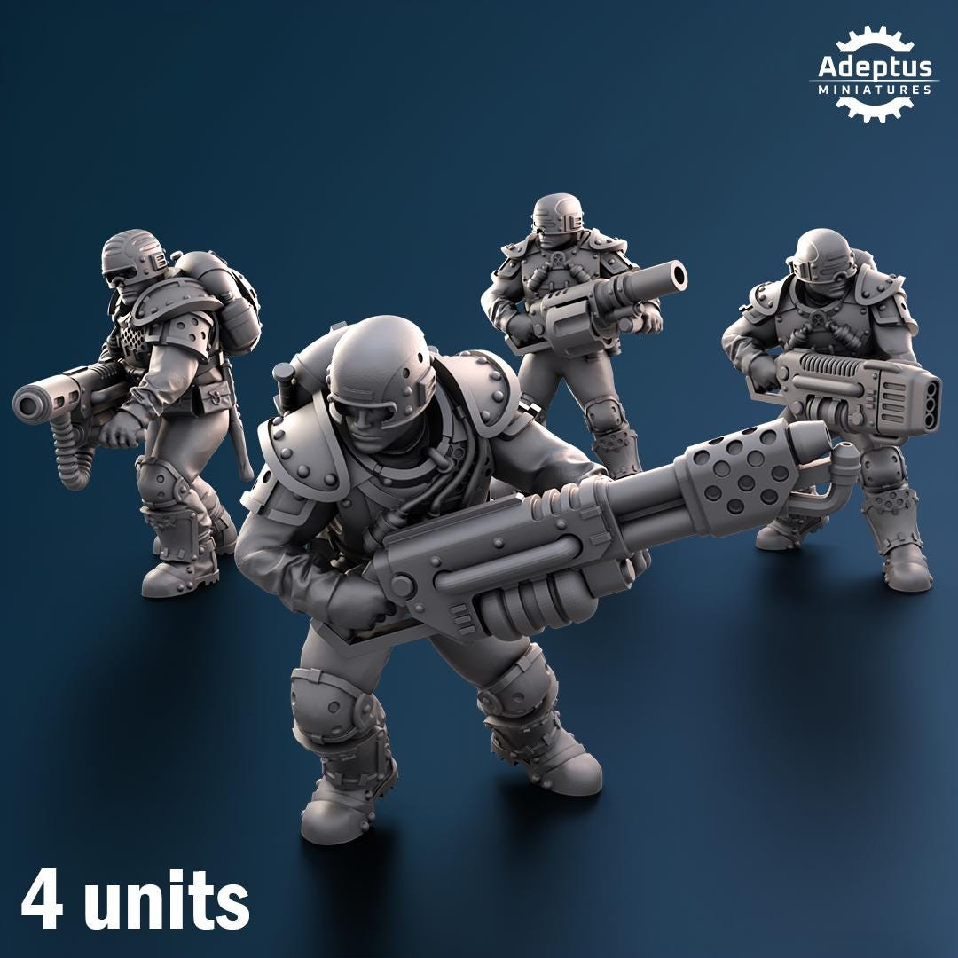 Adeptus Miniatures Greyplate Troops Special Weapons (Custom Order) - product image 1 of 5