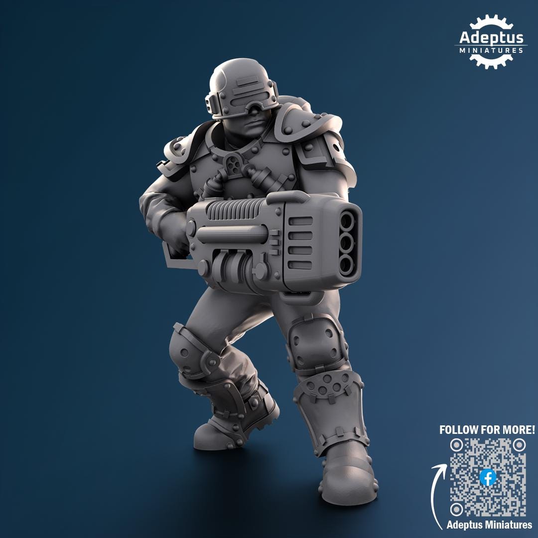 Adeptus Miniatures Greyplate Troops Special Weapons (Custom Order) - product image 3 of 5