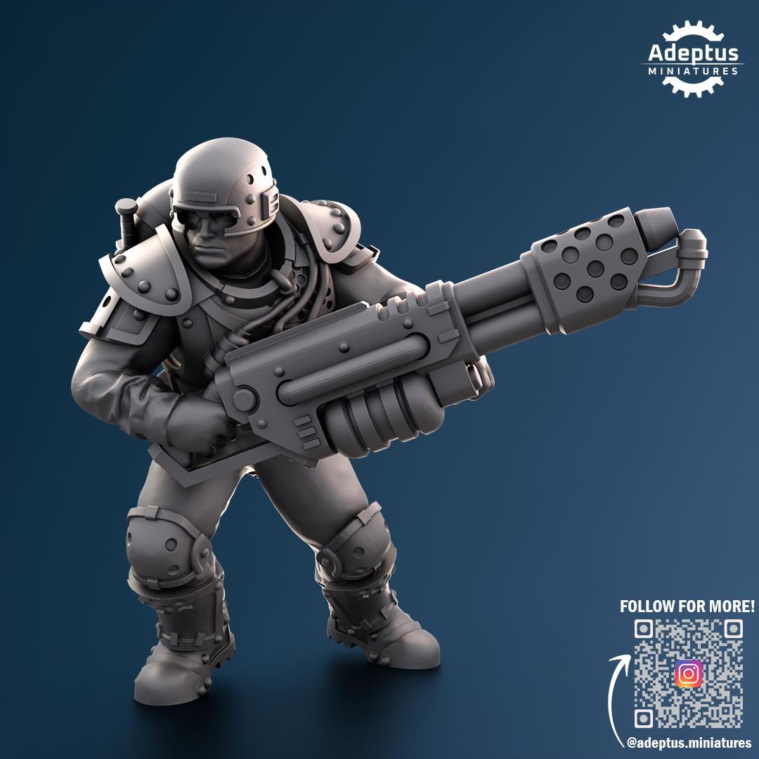 Adeptus Miniatures Greyplate Troops Special Weapons (Custom Order) - product image 4 of 5