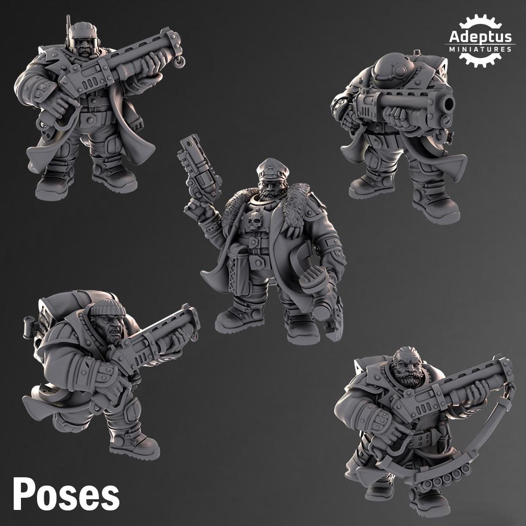 Adeptus Miniatures Emberguards. Dwarves (Custom Order) - product image 2 of 2