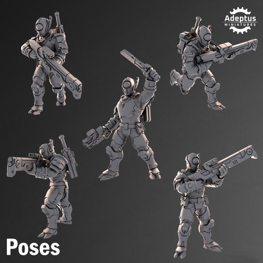 Adeptus Miniatures Line Strikers. Kae'ti (Custom Order) - product image 2 of 3