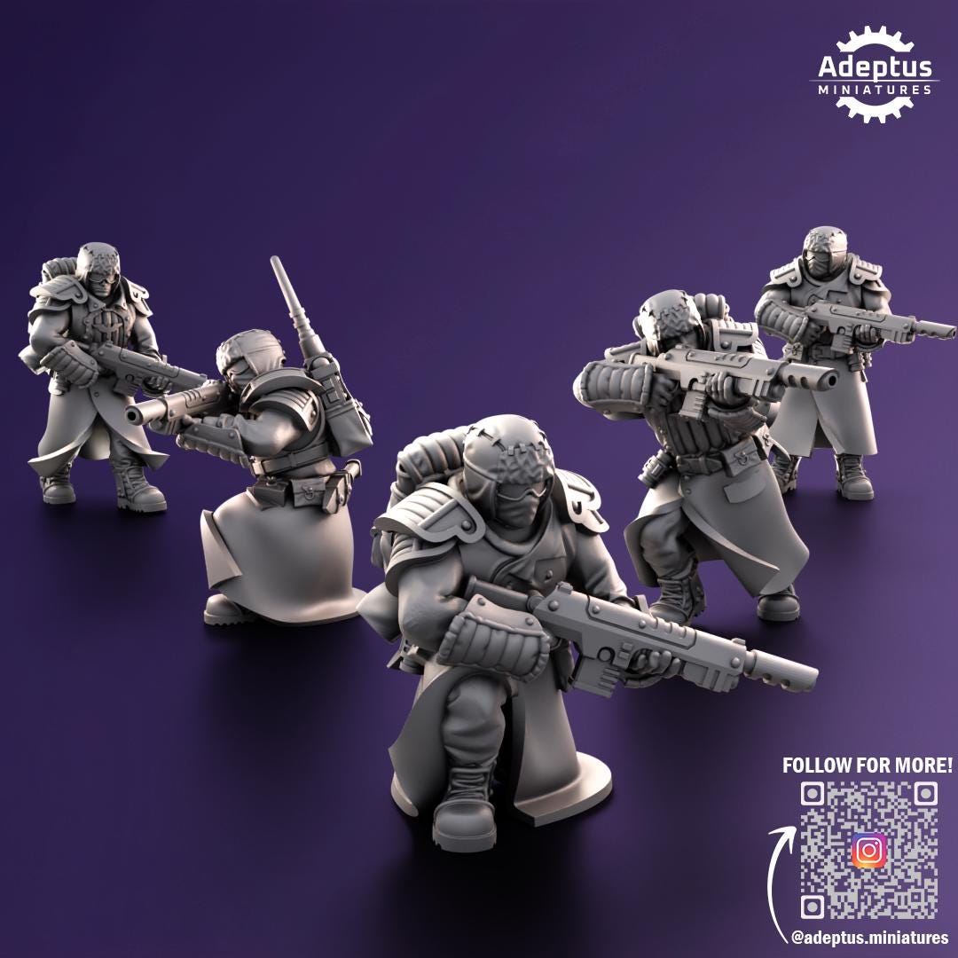 Adeptus Miniatures Iceward Division Infantry Squad (Custom Order) - product image 2 of 6