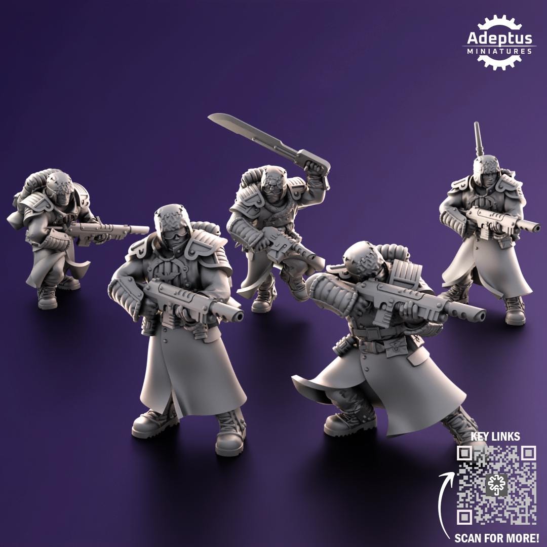 Adeptus Miniatures Iceward Division Infantry Squad (Custom Order) - product image 5 of 6