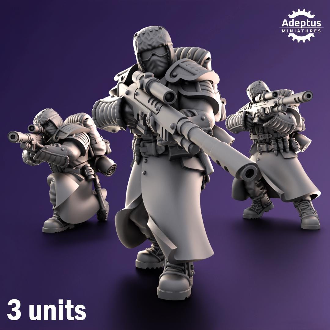 Adeptus Miniatures Iceward Division Snipers (Custom Order) - product image 1 of 5