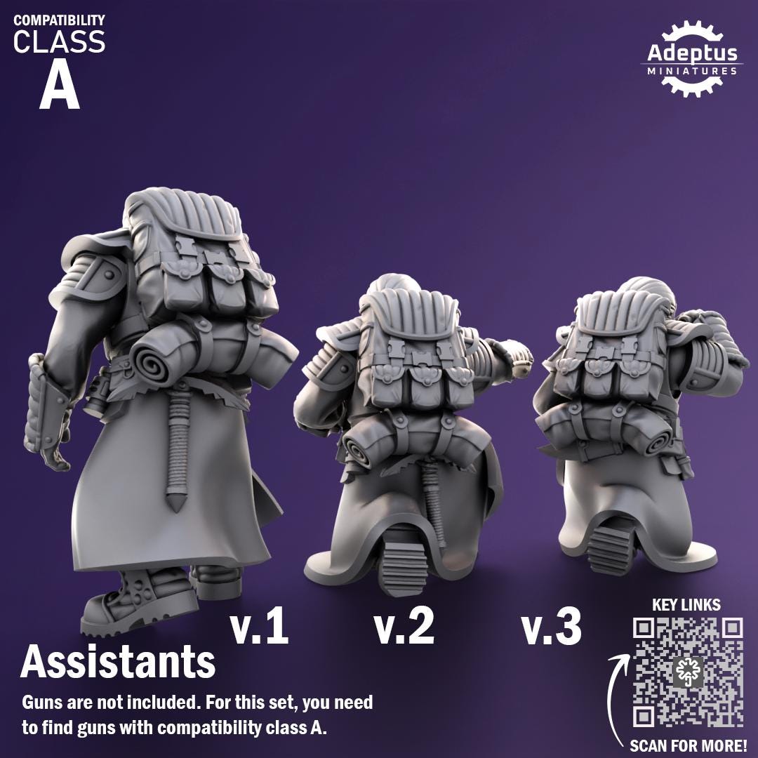 Adeptus Miniatures Iceward Division Heavy Weapons Teams x3 (Custom Order) - product image 8 of 8