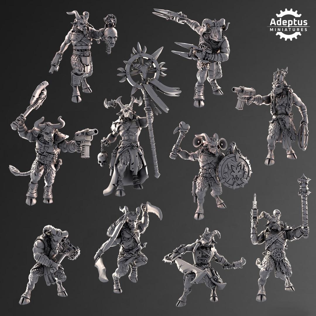 Adeptus Miniatures Kill Squad. Gorehorns (Custom Order) - product image 2 of 3