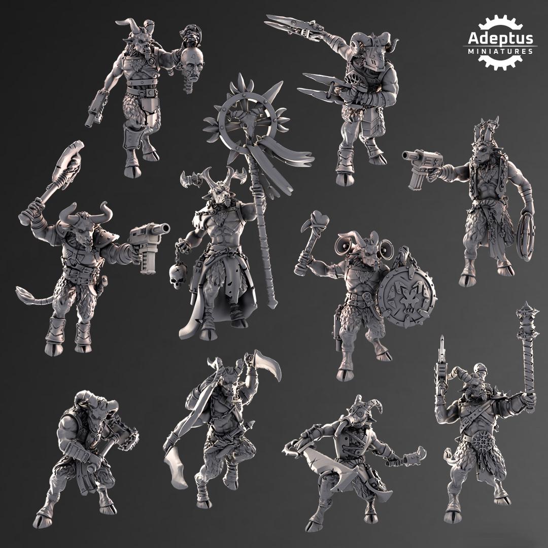 Adeptus Miniatures Kill Squad. Gorehorns (Custom Order) - product image 2 of 3
