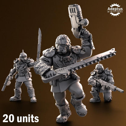Adeptus Miniatures Sporeblight Regiment. Renegades and Heretics Infantry Squad (Custom Order) - product image 1 of 7