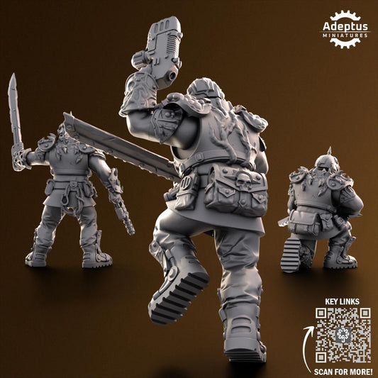 Adeptus Miniatures Sporeblight Regiment. Renegades and Heretics Infantry Squad (Custom Order) - product image 2 of 7