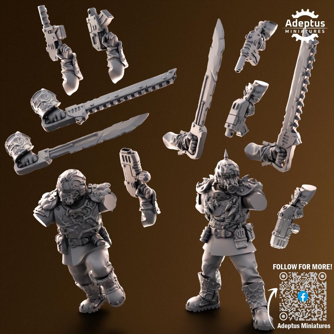 Adeptus Miniatures Sporeblight Regiment. Renegades and Heretics Infantry Squad (Custom Order) - product image 7 of 7