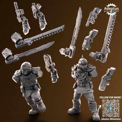 Adeptus Miniatures Sporeblight Regiment. Renegades and Heretics Infantry Squad (Custom Order) - product image 7 of 7
