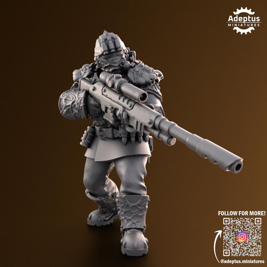 Adeptus Miniatures Sporeblight Regiment. Renegades and Heretics Snipers (Custom Order) - product image 5 of 5