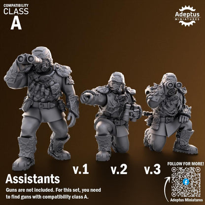 Adeptus Miniatures Sporeblight Regiment. Renegades and Heretics Heavy Weapons Teams x3 (Custom Order) - product image 7 of 8