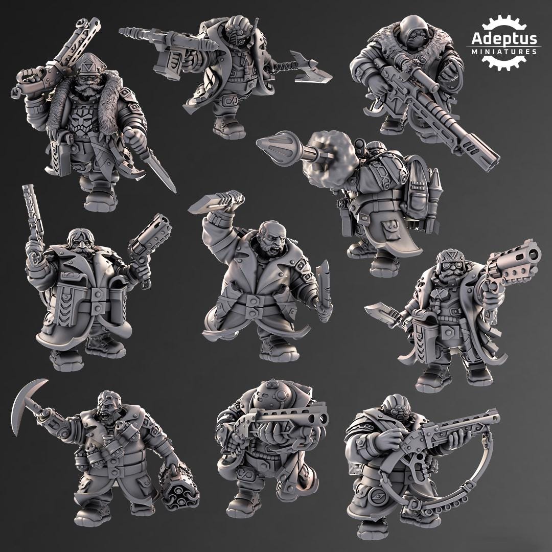 Adeptus Miniatures Kill Squad. Dwarves (Custom Order) - product image 2 of 3