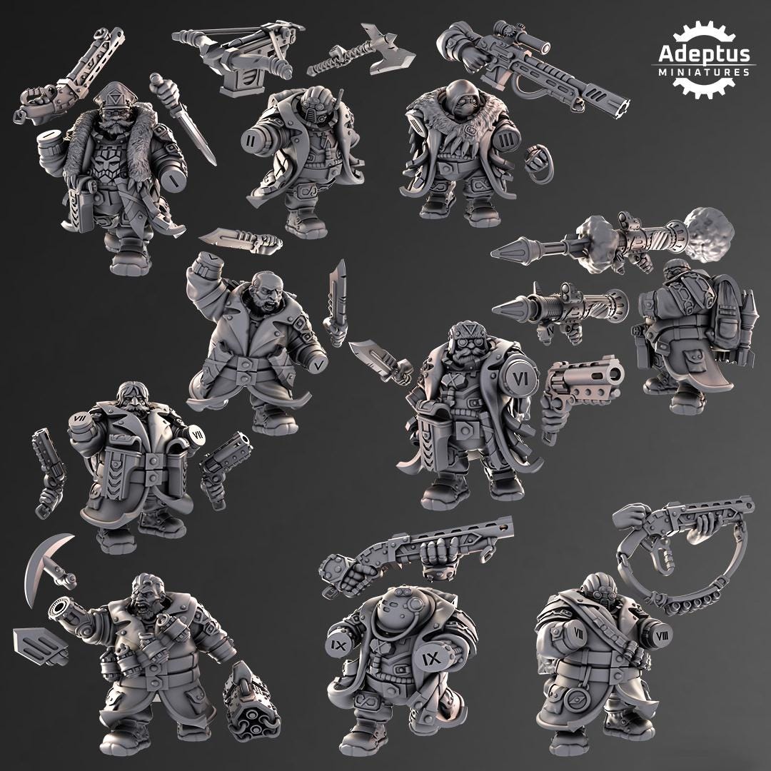 Adeptus Miniatures Kill Squad. Dwarves (Custom Order) - product image 3 of 3