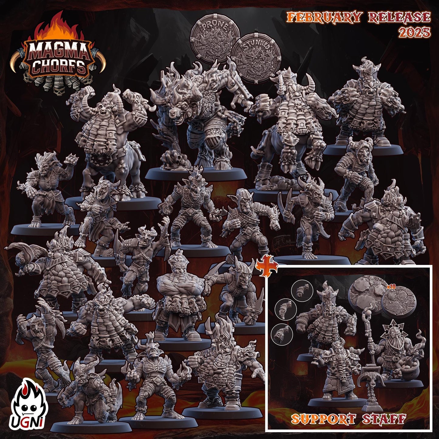 Magma Dwarfs Chaos - Designed by UGNI Miniatures - Fantasy Football - product image 10 of 10