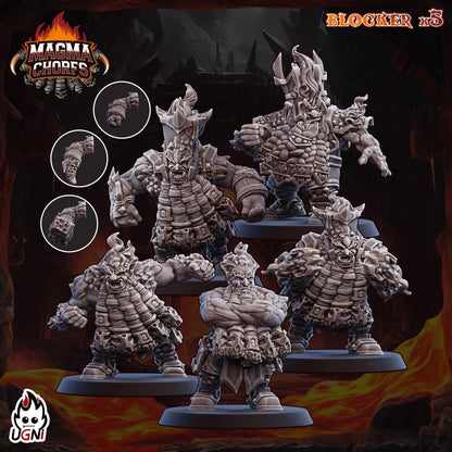 Magma Dwarfs Chaos - Designed by UGNI Miniatures - Fantasy Football - product image 8 of 10