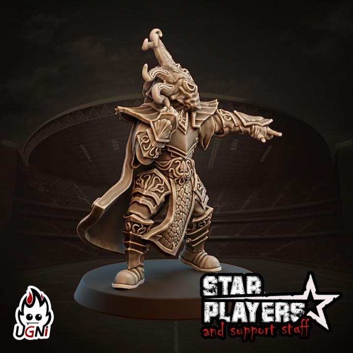 Walter Star Player - Designed by UGNI Miniatures - Fantasy Football - product image 2 of 3