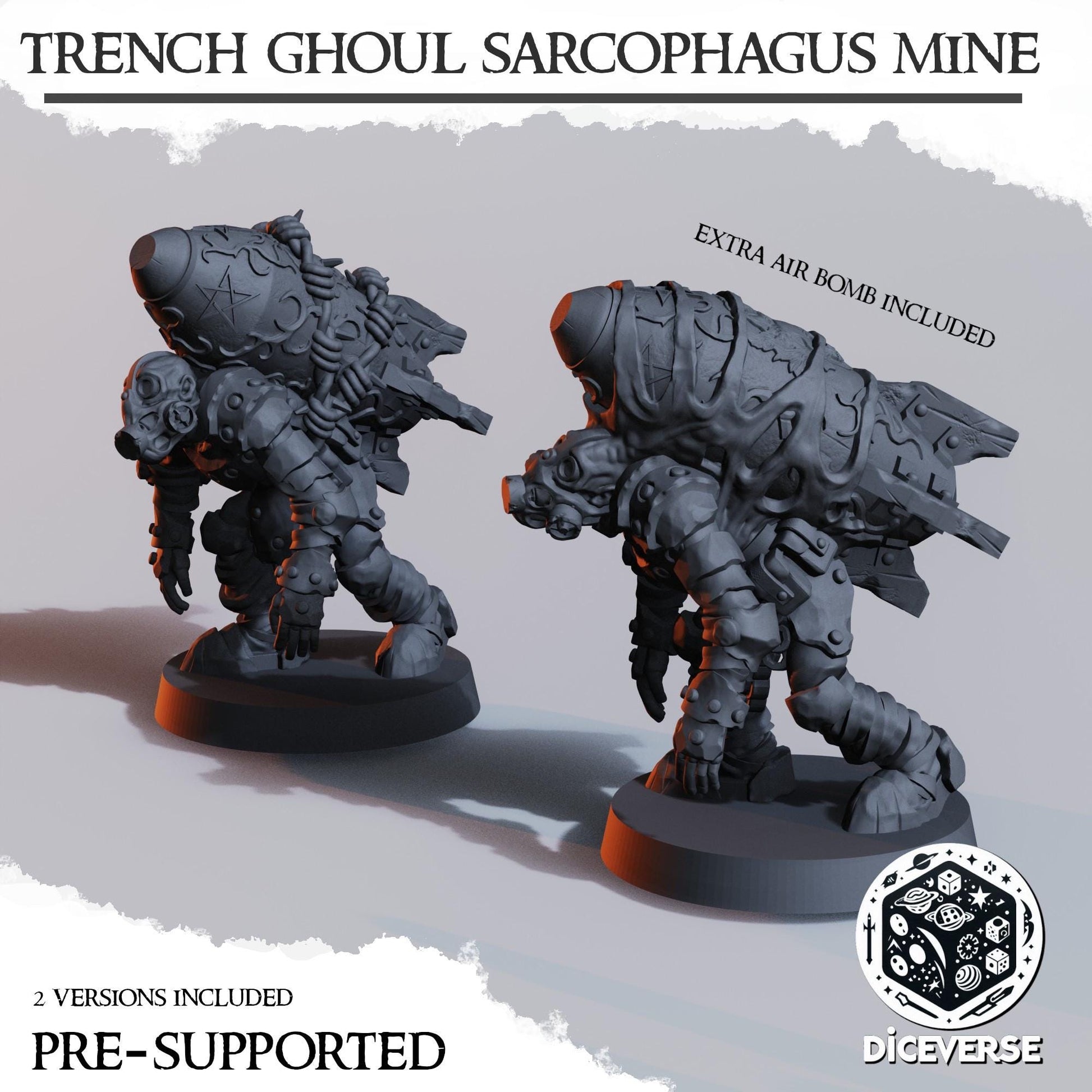 Diceverse Trench Ghoul Sarcophagus Mine - Trench  Compatible (Custom Order) - product image 1 of 3