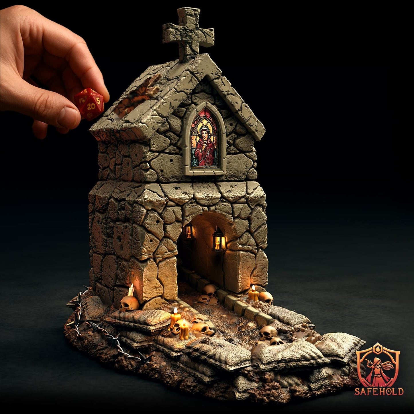 Sanctum Bunker Trench Dice Tower - Trench  Compatible (Custom Order) - product image 1 of 4