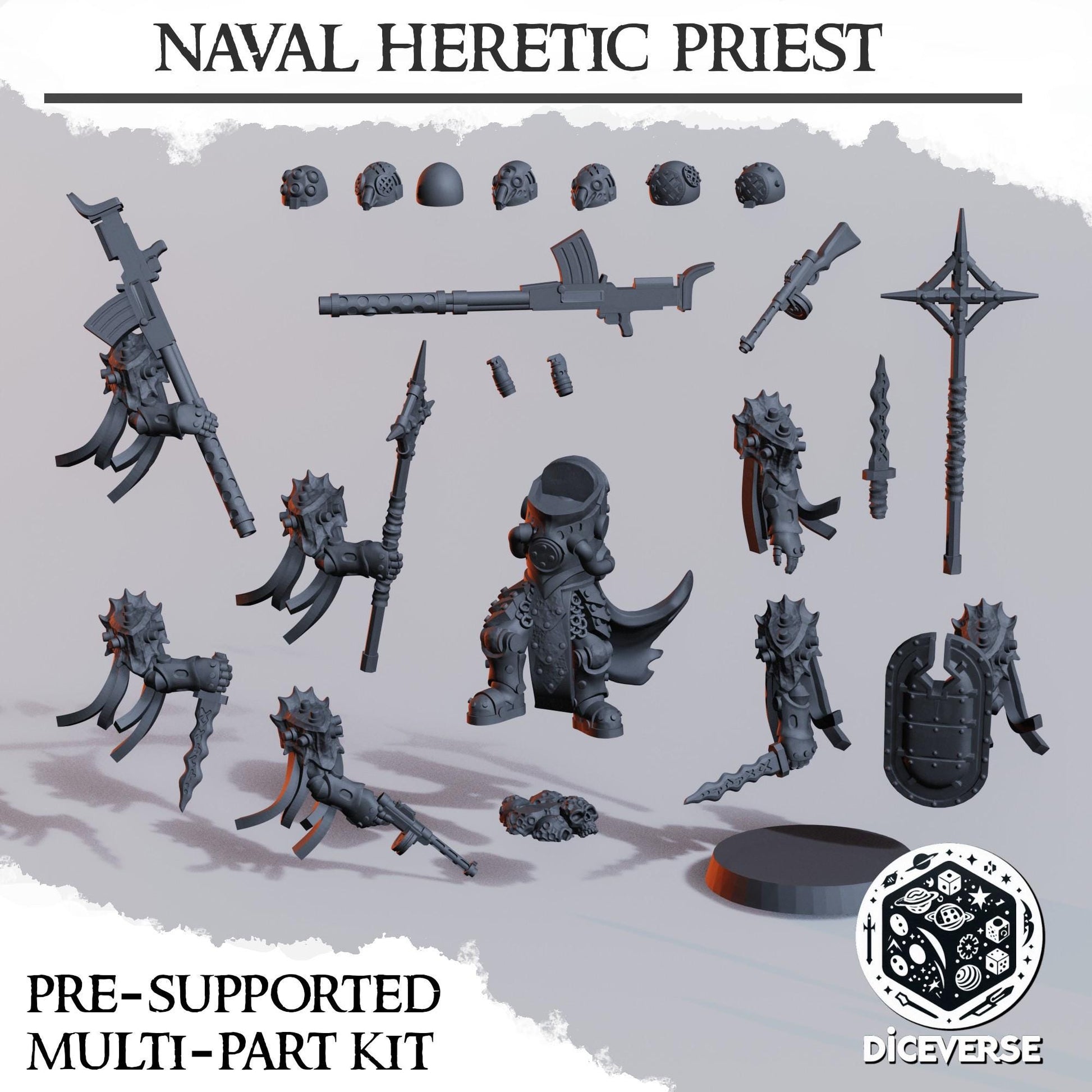 Diceverse Naval Heretic Priest - Trench  Compatible (Custom Order) - product image 3 of 4