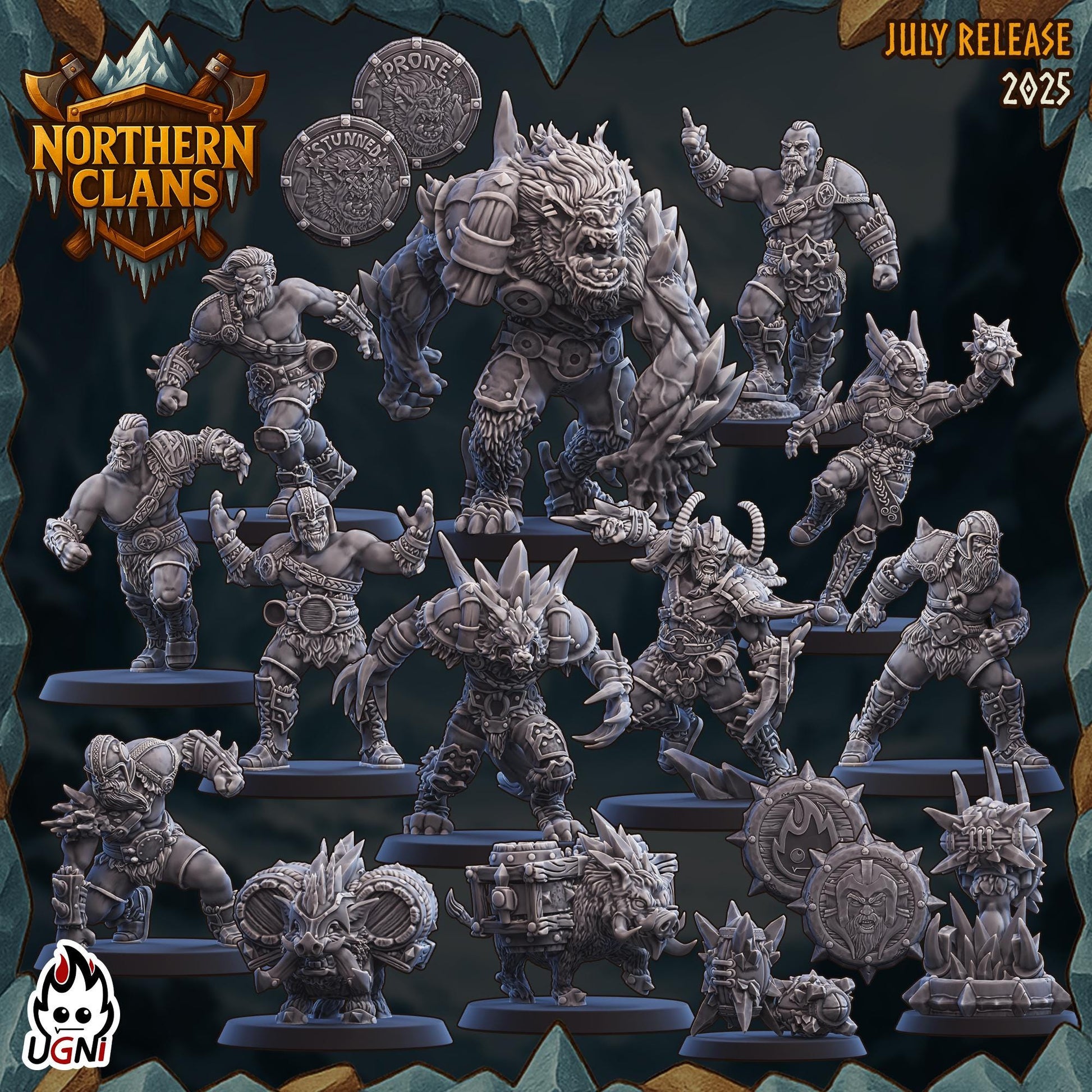 Northern Clans (Northmen) Designed by UGNI Miniatures - Fantasy Football - product image 1 of 9